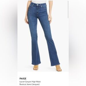 PAIGE Dark Blue Flare Jeans sz 28